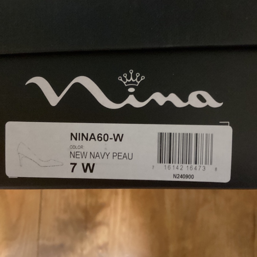 Nina, Navy Blue heels